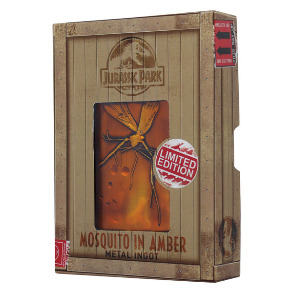 Jurassic Park Collector Metal Ingot - Mosquito in Amber