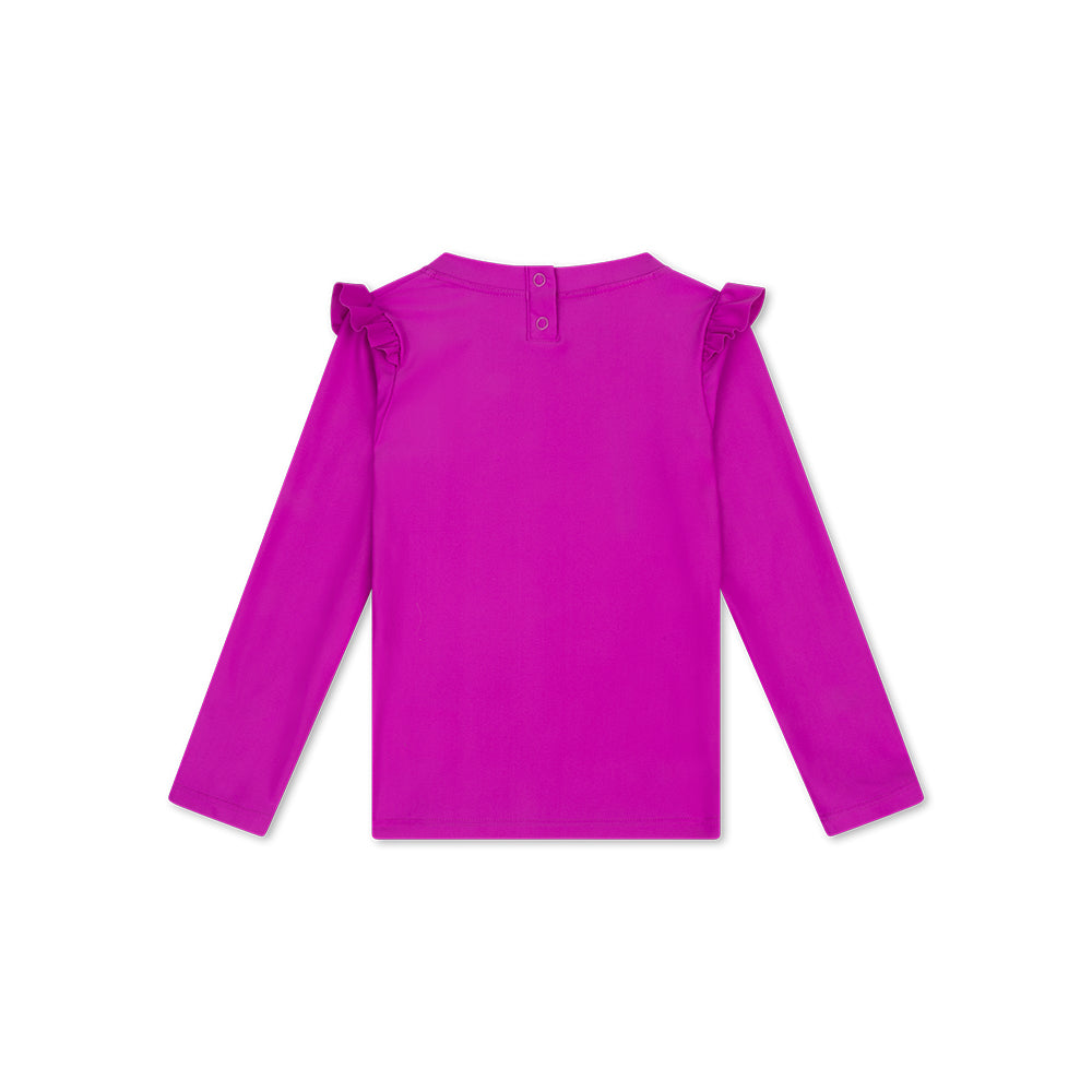 UV Swimming T-Shirt Long Sleeves - Purple - Wild Fucsia