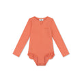 UV Swimsuit Girls With Long Sleeves - Pink - Pink Bay