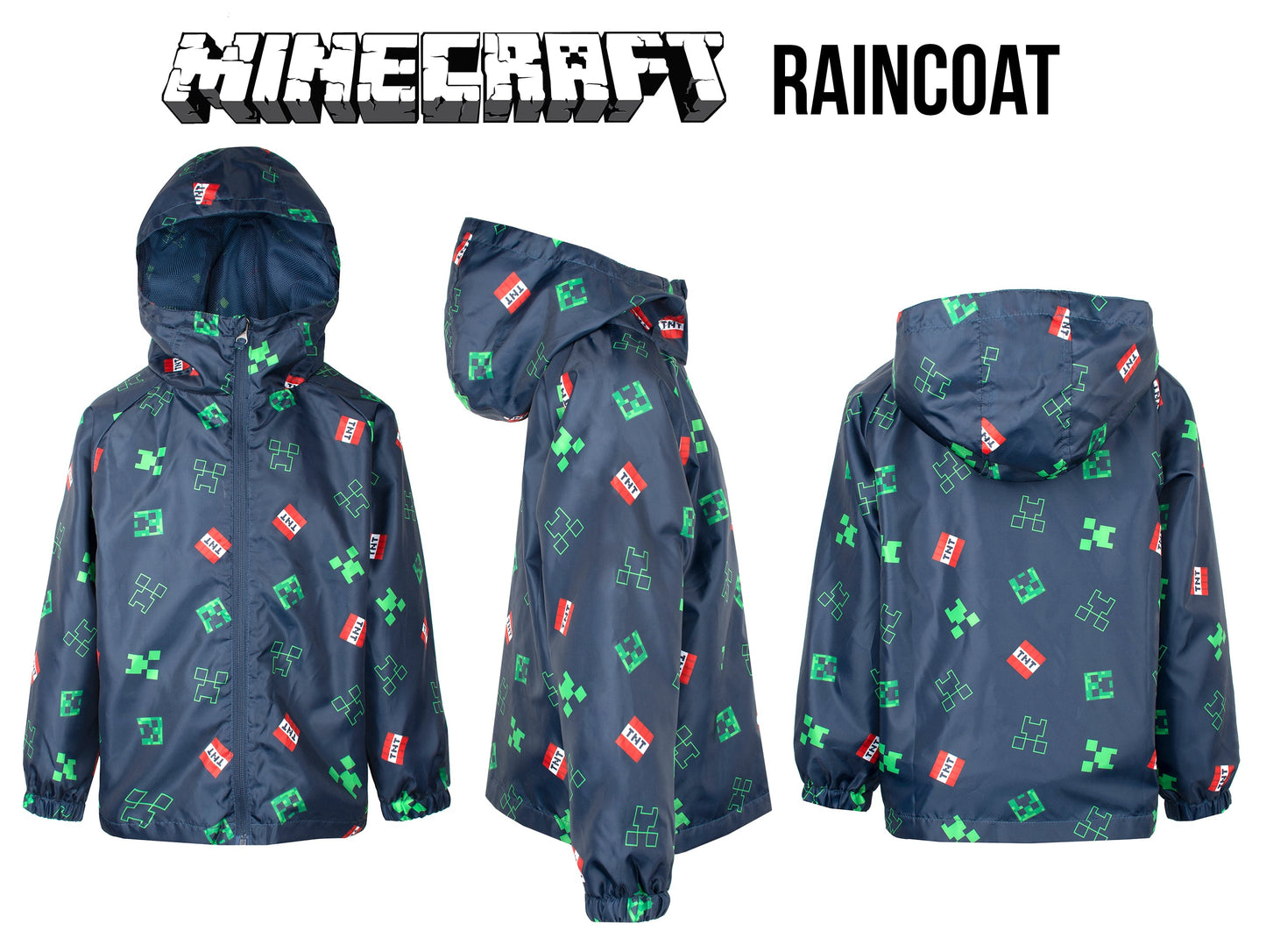 Veste imperméable Minecraft – Navy bleu Waterproof