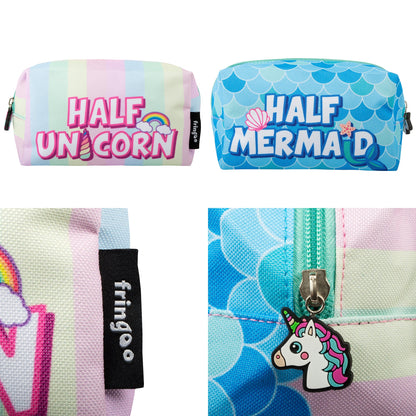 Half & Half Pencil Case/Makeup Bag