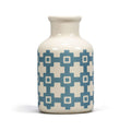 Vase en céramique Design Tiles bleu