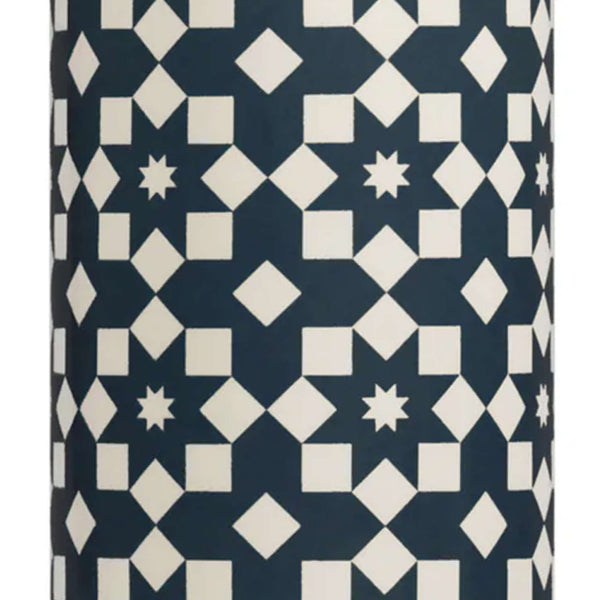 Vase en céramique, design, bleu foncé, gris