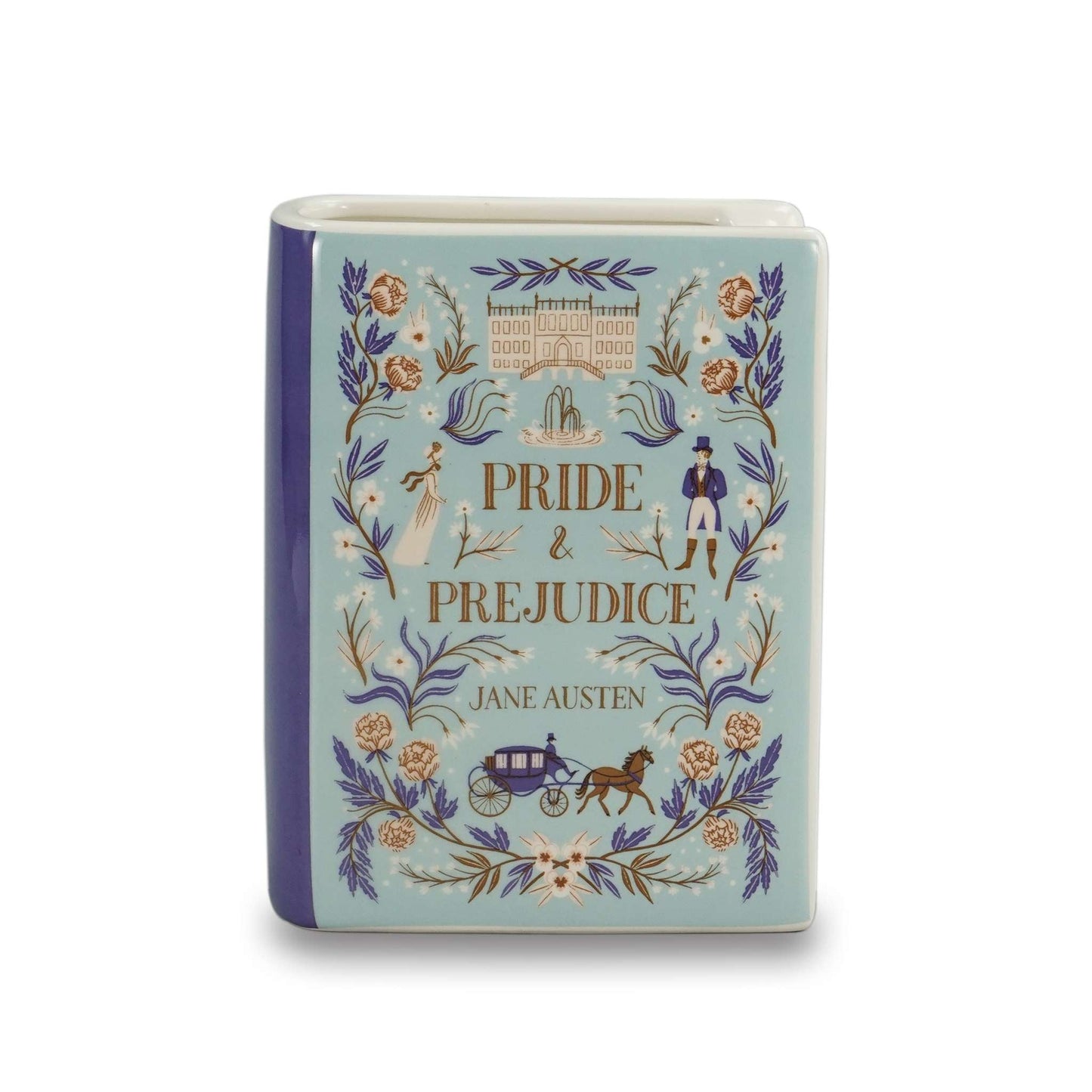 Pulteney Press Pride & Prejud. Ceramic Vase – 14 cm