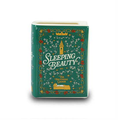Sleeping Beauty Ceramic Book Cachepot – 14 cm
