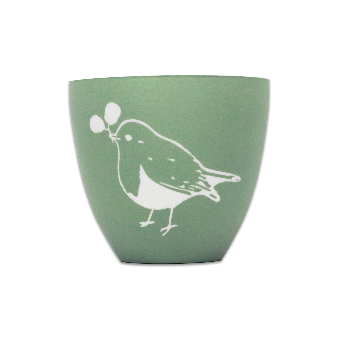 RSPB Robin Ceramic Tealight Holder - 8 cm