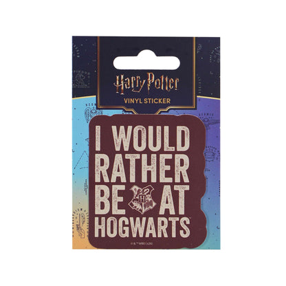 Harry Potter I Would Rather Vinyl Sticker