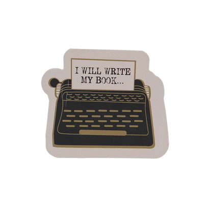 I Will Write My Book Vinyl Sticker