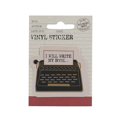 I Will Write My Book Vinyl Sticker