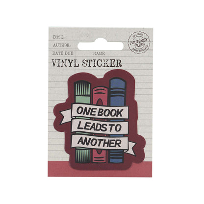 Vinyl sticker One Book Leads To Another