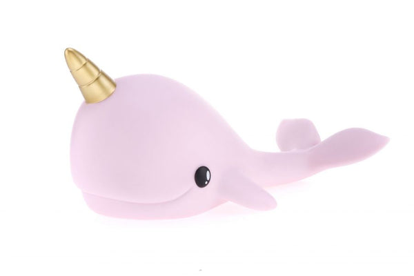 Roze Narwal Nachtlampje