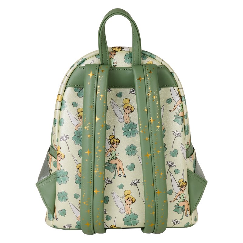 peter pan tinker bell clover all over print mini backpack loungefly