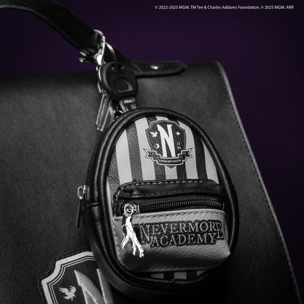 Nevermore Academy Black Pouch Keychain