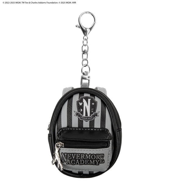 Nevermore Academy Black Pouch Keychain