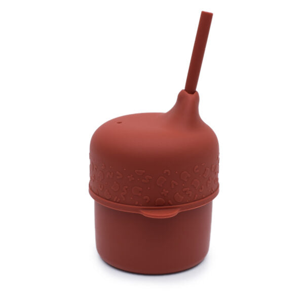 Couvercle et Mini Paille Rust