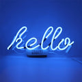 Wand-Neon Hello Blau