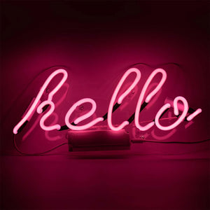 Neon wandlamp - Hello Rose