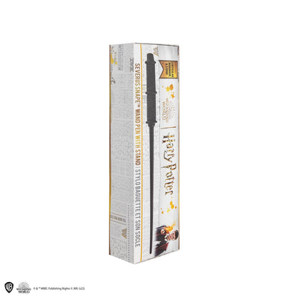 Stylo baguette avec socle & marque-page lenticulaire Severus Rogue