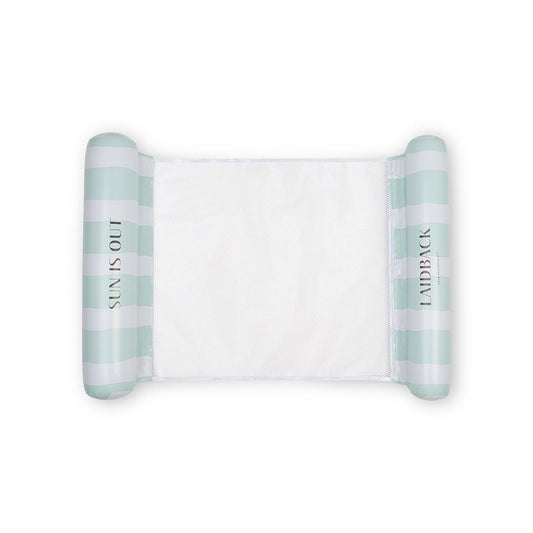 Water Hammock - Green - Resort Stripe