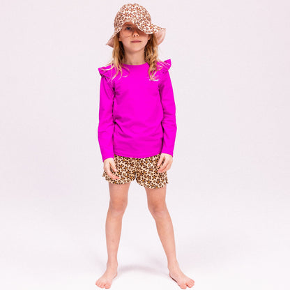 Swim Shorts Girls - Orange - Wild Flower