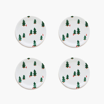 CHRISTMAS FOREST Set of 4 Coasters - 11cm