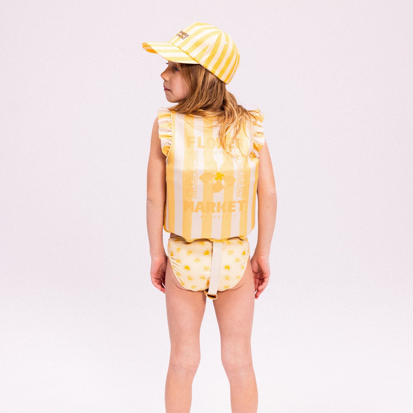 Swim Vest - Yellow - Flower Market