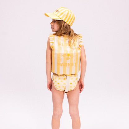 Swim Vest - Yellow - Flower Market