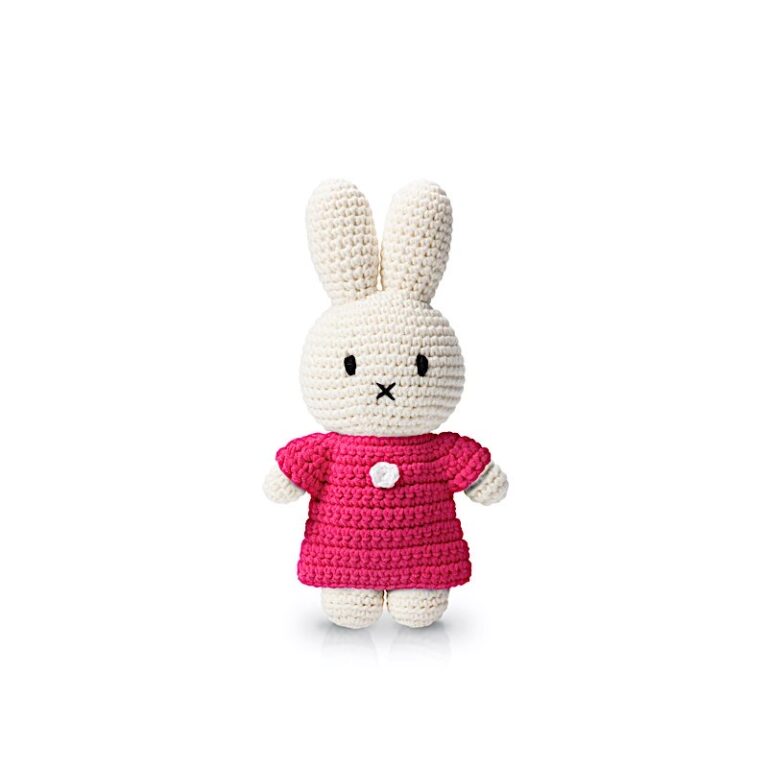 Peluche Miffy - Robe Framboise