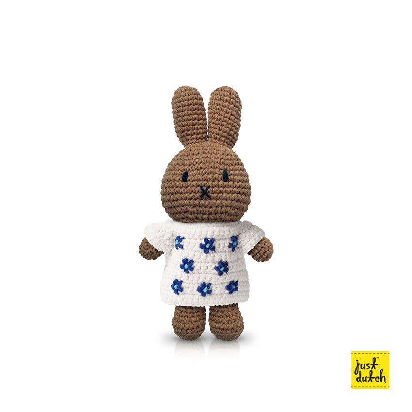 Peluche en Crochet Miffy & Friends - Bleu de Delft - Mélanie