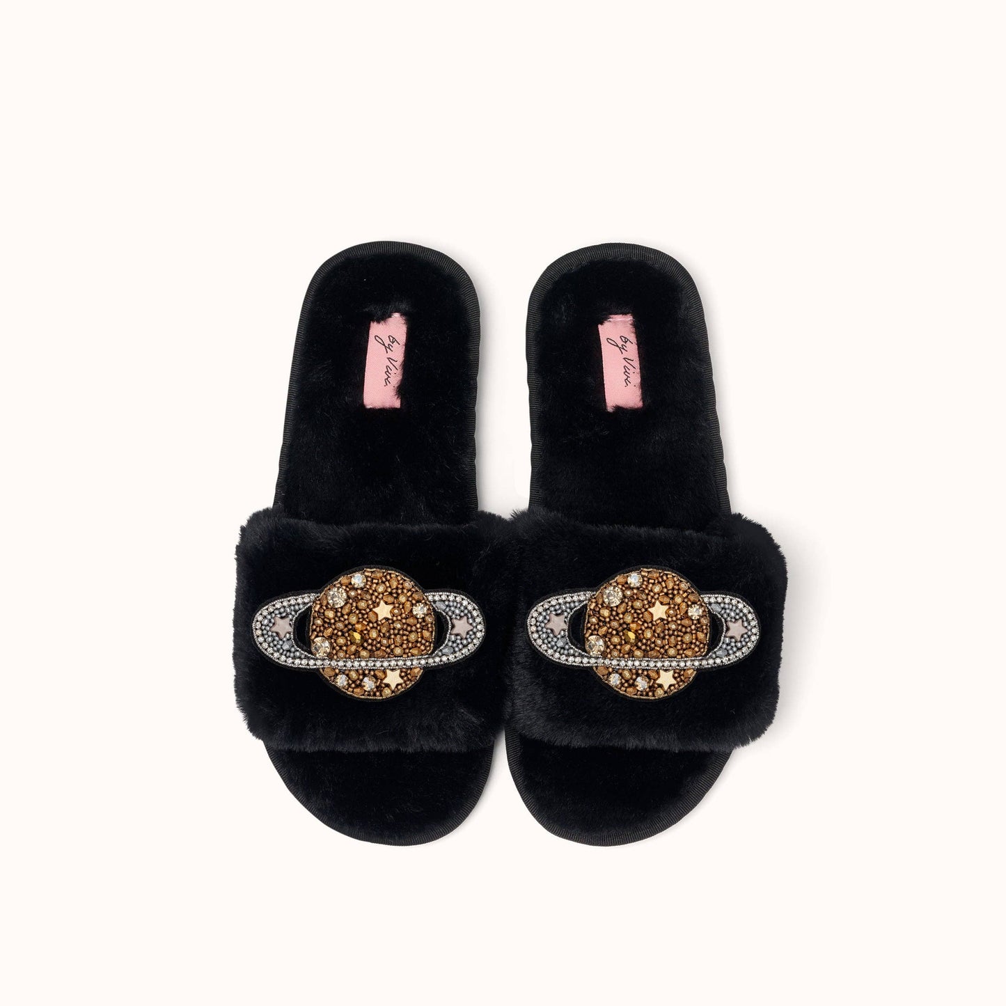 Pair of slippers brooches - Saturn