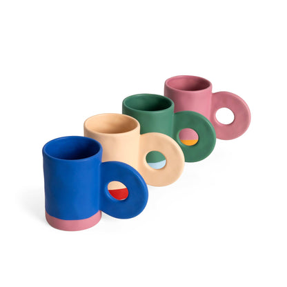 Mug en Céramique Bleu Helio Ferretti Vue 3