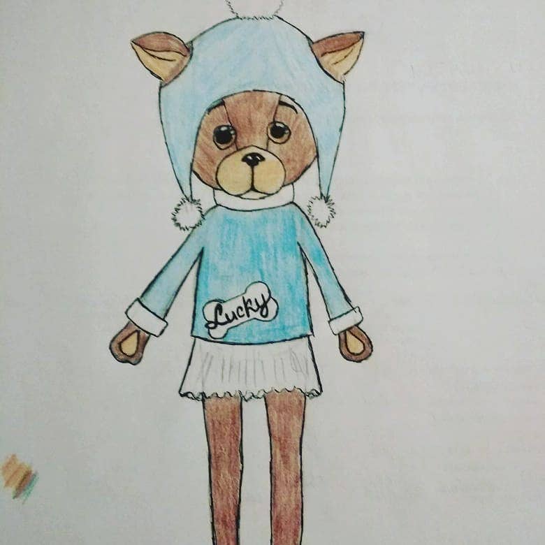 Lucky Kiki hondenpop: Tedere blik - 38 cm