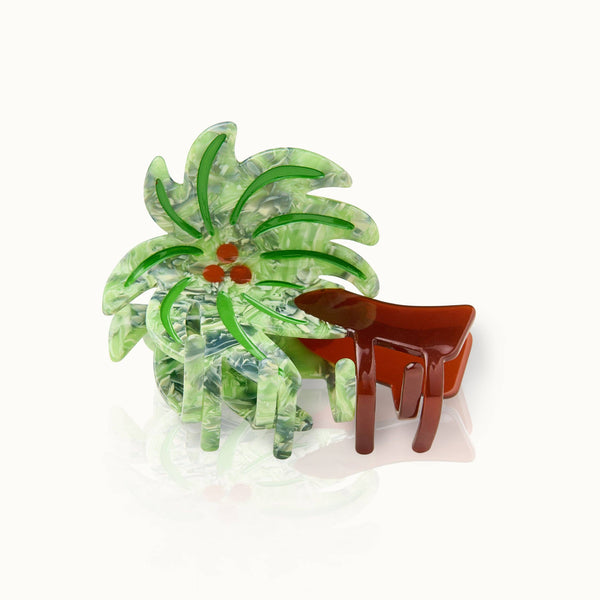 Haarclip met palmboommotief