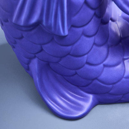 Sculpture/Vase Blubb, Grès bleu mat, 35 x 30 x 44 cm