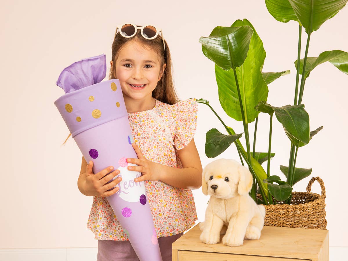 Zittende Golden Retriever Knuffel – 25 cm