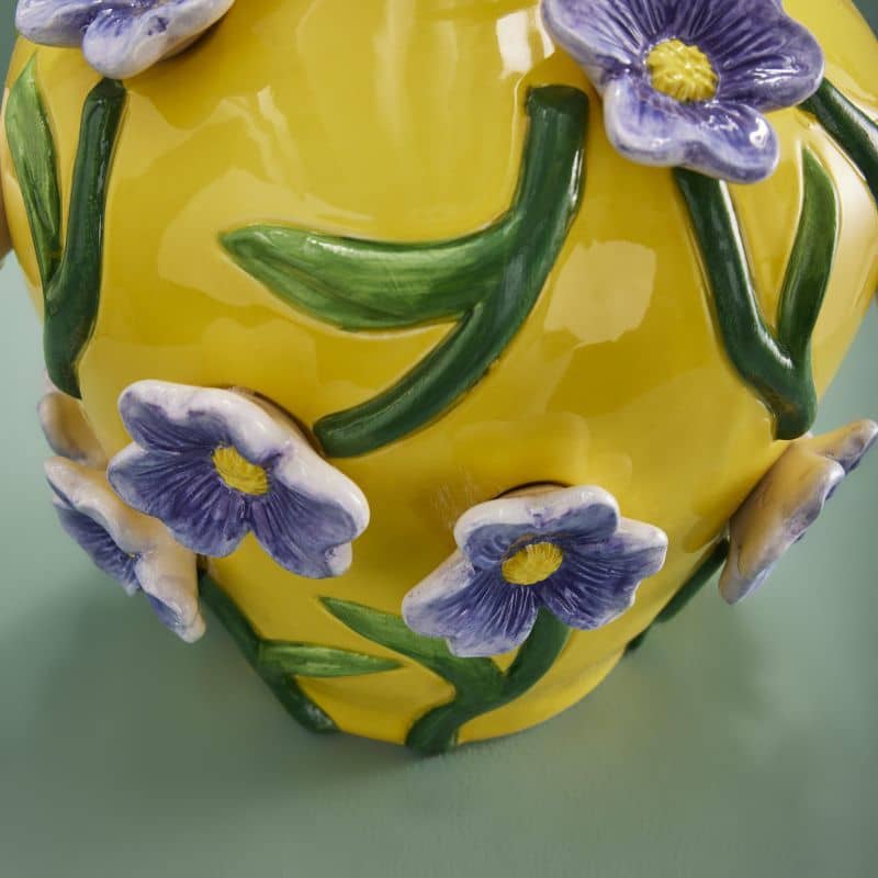 Vase M. Fleurs, Jaune Dolomite, 23 x 23 x 26 cm