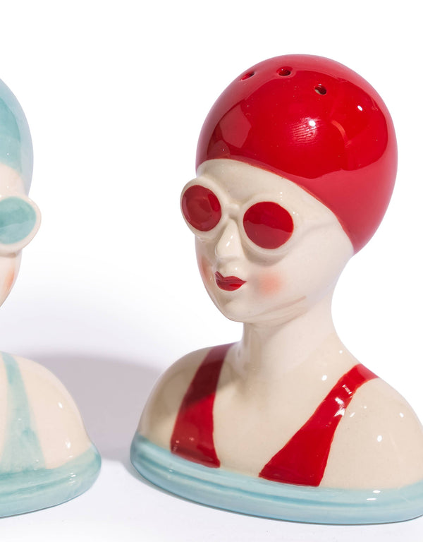 Salière et poivrière Nageurs de plage » – vue 2
