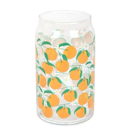 Water Glass Can - Orange
