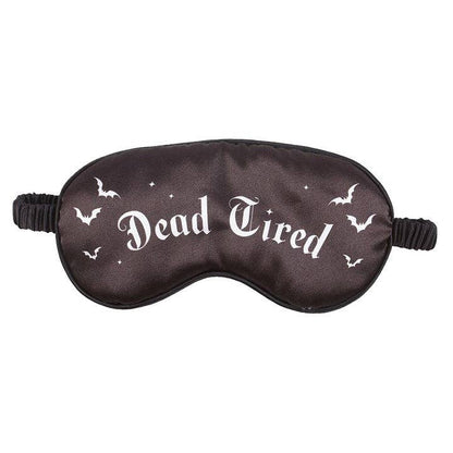 Gothic satin sleep mask "Dead Tired"