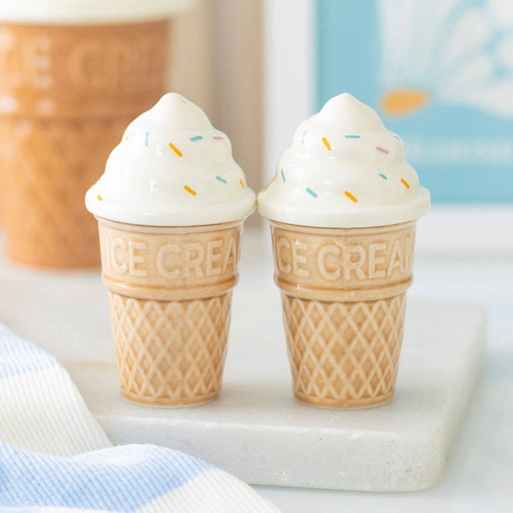 Salière et Poivrière Cornets de Glace