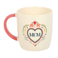 Mug Cœur Folk Maman – 350 ml