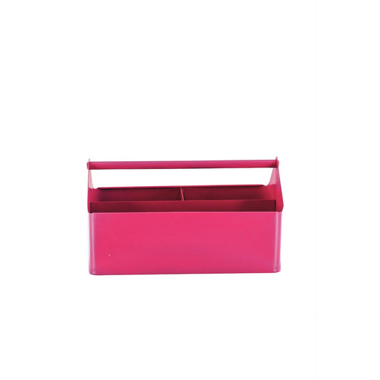 Opbergdoos - Organizer - Metaal - Roze - 30x17x17cm