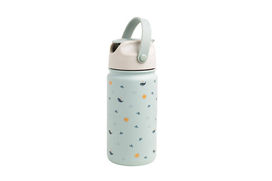 Origami stainless steel insulated water bottle for children