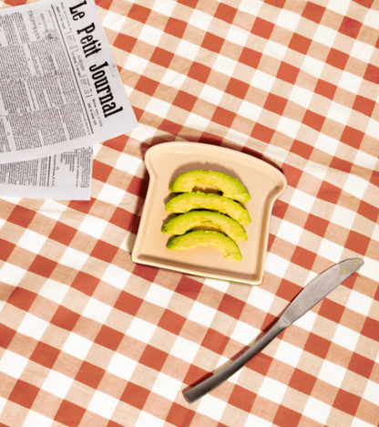 Set of two toast plates