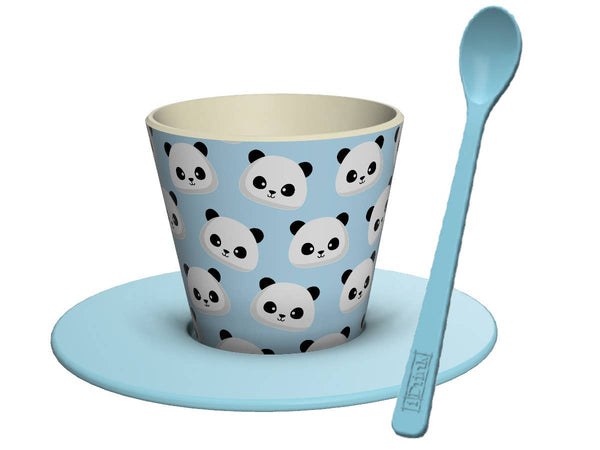 Tasse, cuillère et soucoupe Panda “Pandastic”