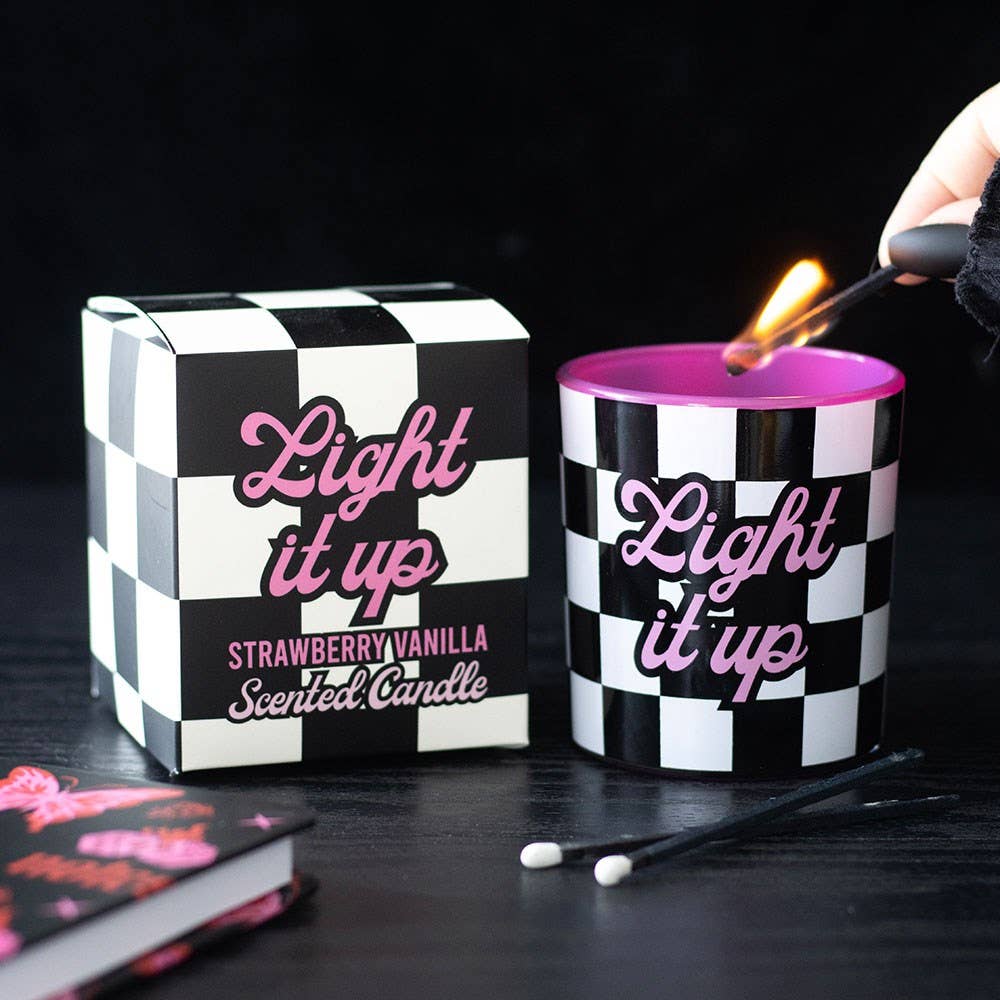 Aardbei-Vanille Light It Up Kaars