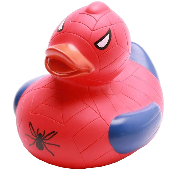 Canard Super-héros Rouge-Bleu XL