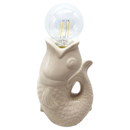 Déco LED poisson sable à piles L13,5 P8,2 H27cm
