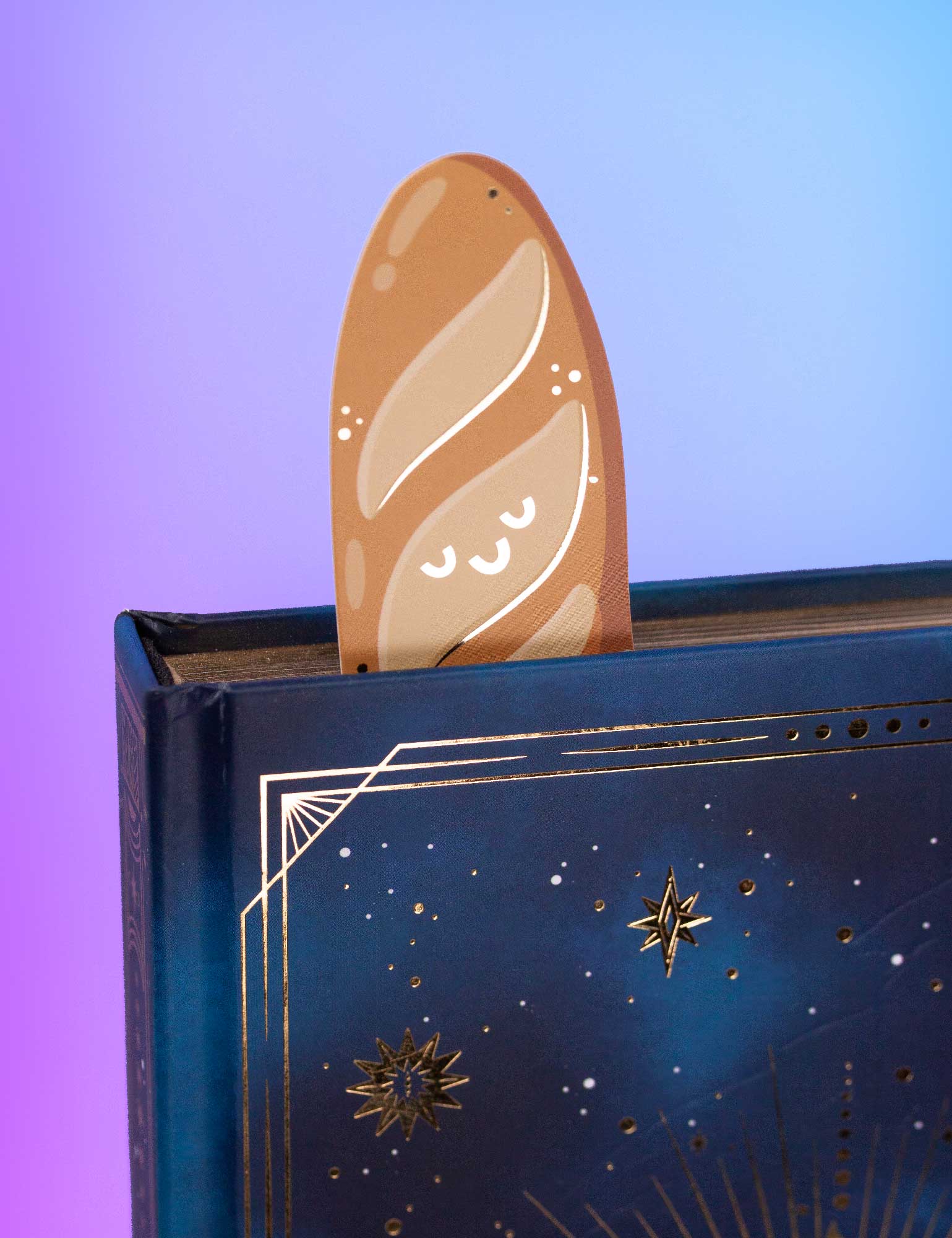 "Marque-page – en feuille d'or baguette 'La vie est douleur'" | Joanna Behar – vue 2