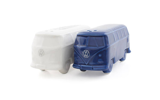 Salt &amp; Pepper VW T1 Bus - White/Blue